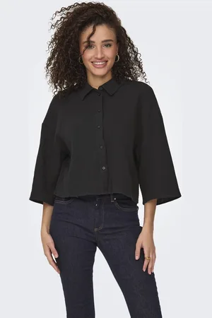 JDY THEIS LIFE 3/4 CROP SHIRT WVN NOOS - Dames - Blouses