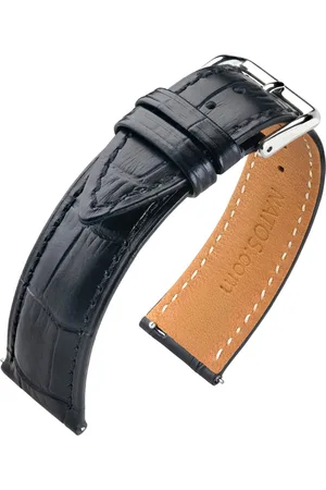 NATOS Kalfslederen Horlogebandje Alligator 24mm