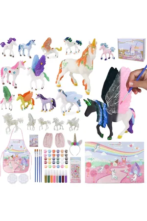 Merkloos Unicorn Schilderpakket voor Kinderen met Glow-in-the-Dark Verf - Creatieve Cadeaus voor Meisjes en Jongens