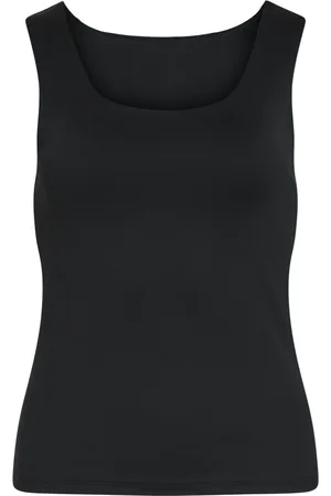 VILA Top Vikenza O-neck S/l Tank Top - Noos 14089092 Black Dames