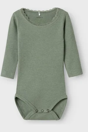 NAME IT Romper Kab Lace Lily Pad Melange 74