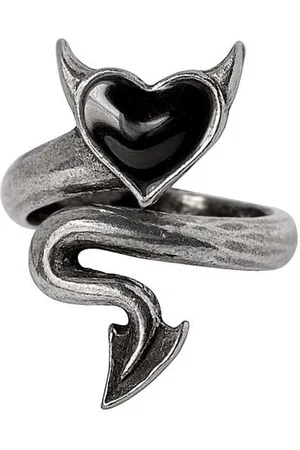 Alchemy Devil Heart Ring - Zilverkleurig