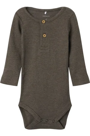 NAME IT Kab Button Romper - Mt. 74 - Bungee Cord Melange