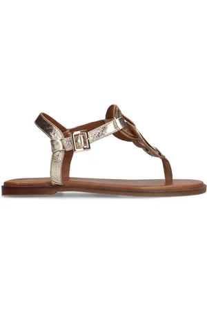 Sacha Dames - Gouden leren sandalen