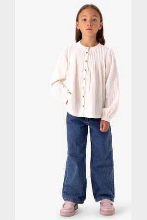 Sissy-Boy Off white blouse met pofmouwen