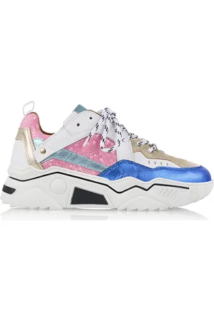 DWRS Dames Sneakers Pluto Sequins Pink/Blue - maat 36