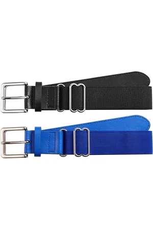 Merkloos Verstelbare Elastische Taille Riem Met Metalen Gesp - 115cm Unisex Polyester Fiber Baseball Riem, Lederen Softbal Riem, Golf Riemen voor Jeugd en Volwassen
