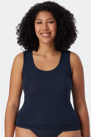 Schiesser Personal Fit singlet (1-pack) - dames tank top nachtblauw