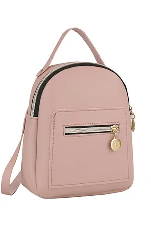 Merkloos Rits Crossbody Tassen Mini PU Lederen Schoudertas Rugzak Multifunctionele School Dagrugzak voor Vrouwen Meisjes Kids Geschenken