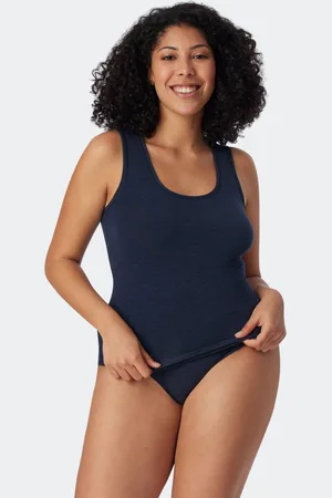 Schiesser Personal Fit singlet (1-pack) - dames tank top nachtblauw