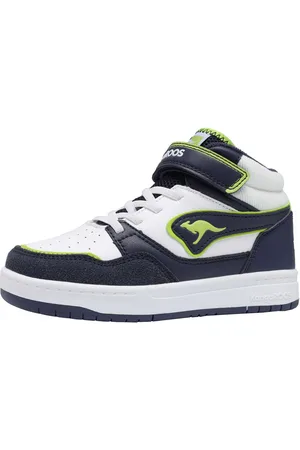 KangaROOS K-CP Dunkin Mid EV high-top unisex kinderschoenen 10267 wit/marine