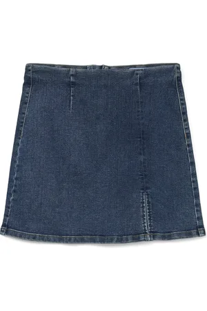 VERO MODA Rok Vmnelly Hr Short Skirt Dnm Mix Noos 10311322 Dark Blue Denim Dames