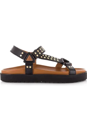 DWRS DWRS - KODIAK leren sandalen met studs