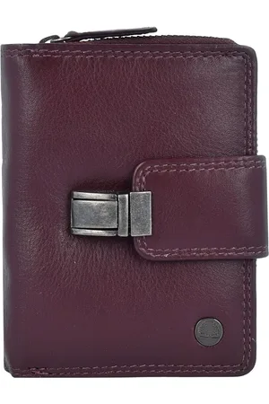 Greenburry Sponsachtig portefeuille leer 9 cm