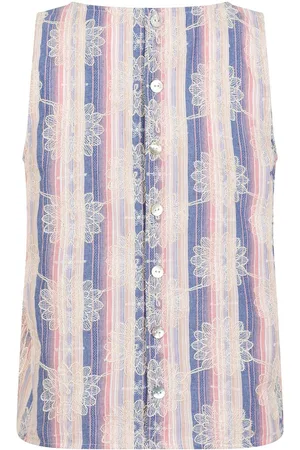 Ydence Top Top Cela Hss2502 1113 Denim Blue/pink Stripe Dames