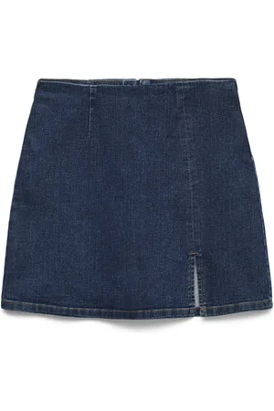 VERO MODA Rok Vmnelly Hr Short Skirt Dnm Mix Noos 10311322 Dark Blue Denim Dames