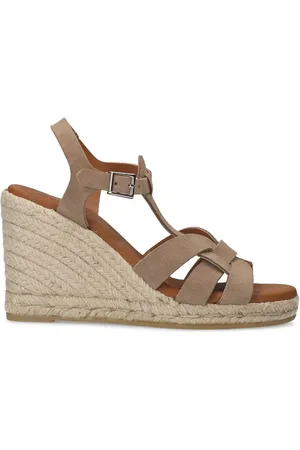 Sacha Dames - suède sleehak sandalen