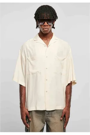 Urban classics Oversized Resort Overhemd - 4XL - Ivoorkleurig