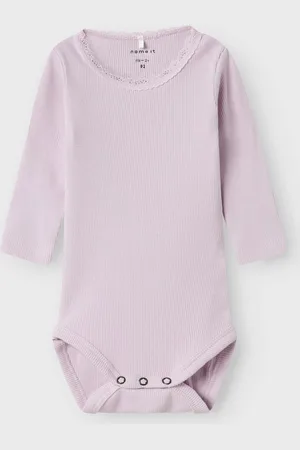 NAME IT Kab Lace Romper - Mt. 56 - Winsome Orchid