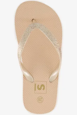 Scapino Meisjes teenslippers met glitters geel
