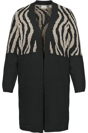 ONLY CARJADE ANIMAL L/S CARDIGAN KNT NOOS Dames Vest - Whtecap Gray