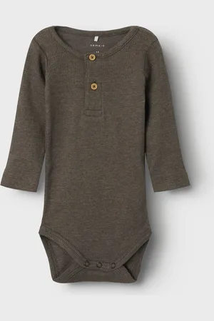 NAME IT Kab Button Romper - Mt. 56 - Bungee Cord Melange