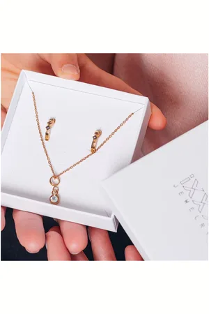 Ixxxi Jewelry-Blossom Glow-Rosé Goudkleurig-Dames Sieraden geschenkset