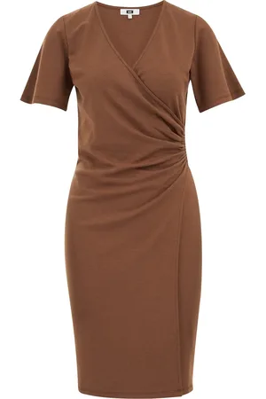 WE Fashion Dames jurk met plooidetail