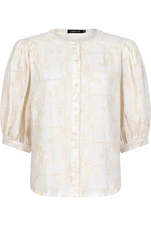 Ydence Blouse Blouse Cara Hss2518 002 Off White Dames