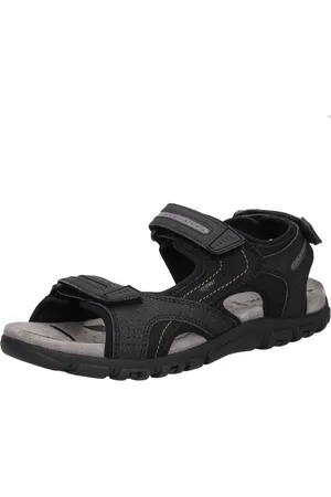 Geox UOMO SANDAL STRADA herensandaal U8824P 050AU C9310 Black/Stone