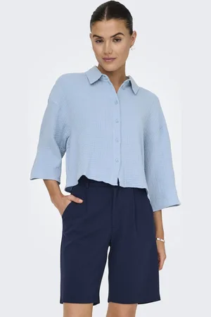 JDY THEIS LIFE 3/4 CROP SHIRT WVN NOOS - Dames - Blouses