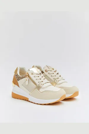 Buonarotti Dames Sneaker - Beige - Imitatieleer