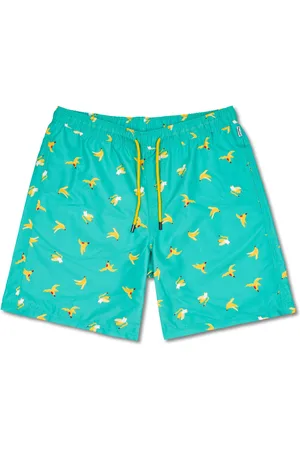 Happy Socks BAB123-6700 Banana Break Long Swimshorts - maat m