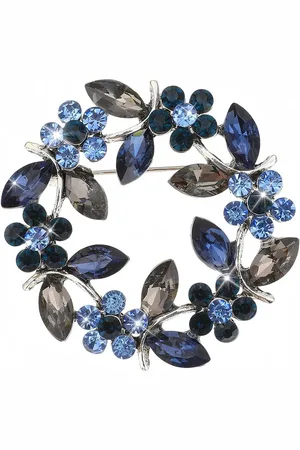 Merkloos Kristallen broche dames - Strass broche kleurrijke slinger - Elegante rozenbroche voor vrouwen met jassen en jurken