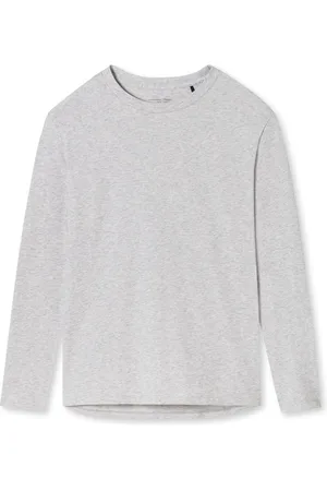 Schiesser Mix+Relax T-shirt - dames shirt lange mouwen -gemeleerd