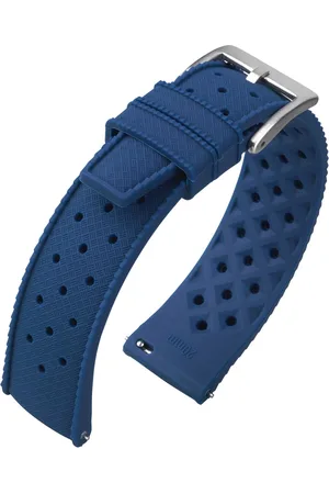NATOS Tropic Style Basket Weave Horlogebandje Silicone Rubber - Makkelijk Zelf te Monteren - 22mm