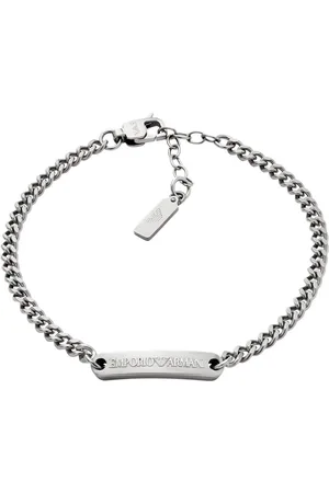 Emporio Armani EGS3189040 Heren Armband (sieraad) 21.5 cm - Zilverkleurig