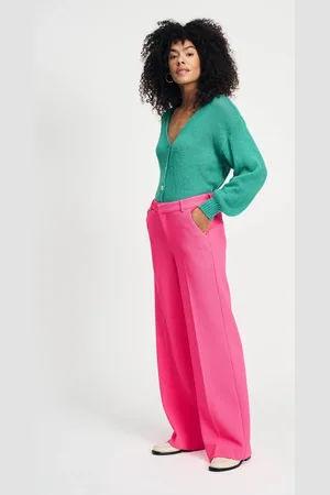 POM Amsterdam Broek POM- Wide Leg Vibrant Pink - sp9050