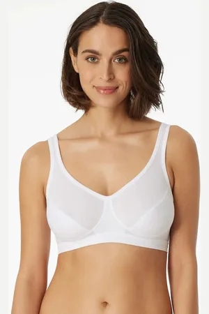 Schiesser 95/5 bralette (2-pack) - dames bustier met cups biologisch katoen