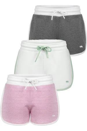 Felix Hardy Jogger Short - Sweatshort - Korte Broek - Sport Broek - Bermuda Katoen - 3 Pack Dames - S