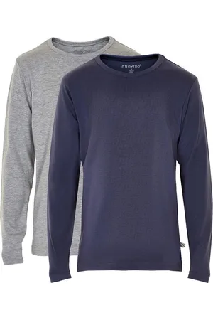 Minymo T-shirt Jongens Katoen Navy/ 2 Stuks