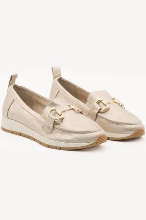 Buonarotti Dames Loafers - Mocassins - Khaki - Suedine