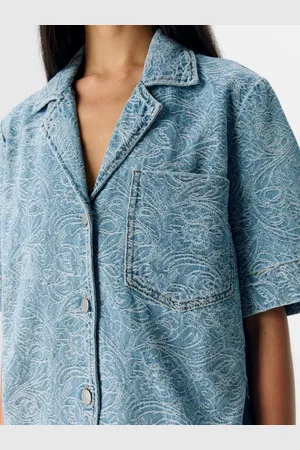 Object Object Mirwa RE S/S Denim Shirt Light Blue Denim