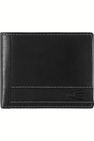 Camel Active Leren Portemonnee Field Jeans Wallet Zwart