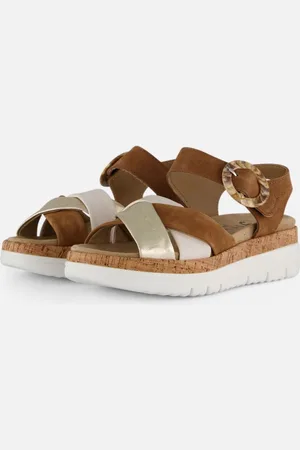 Feyn Sandalen cognac Nubuck