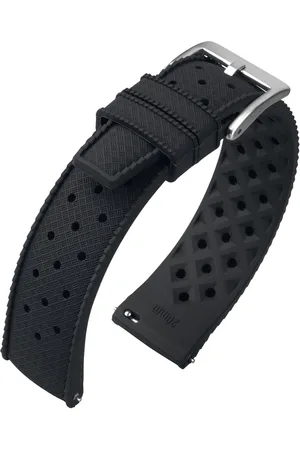 NATOS Tropic Style Basket Weave Horlogebandje Silicone Rubber - Makkelijk Zelf te Monteren - 20mm