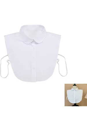 Merkloos Blousekraag voor dames - Blouse kraagje - Nep los kraagje - Los kraagje - Binnenkleding - Ronde kraag - Katoen - Verstelbaar - Dames - 31*37cm - 1 Stuk