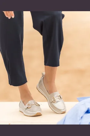 Buonarotti Dames Loafers - Mocassins - Khaki - Suedine
