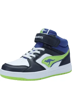 KangaROOS K-CP Hogan EV hoge unisex kindersneaker 10126 000 4054 marine/groen