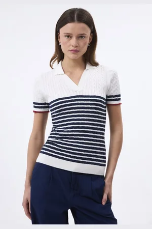 Felix Hardy Tricot Polo Shirt Korte Mouwen Dames - Xl